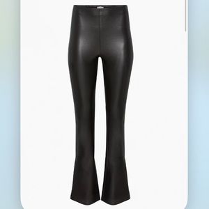 ARITZIA High-waisted, flared Vegan Leather pants